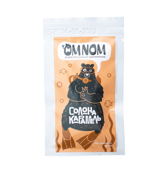OMNOM energy bar - Salted caramel – ЇDLO freere-dried food