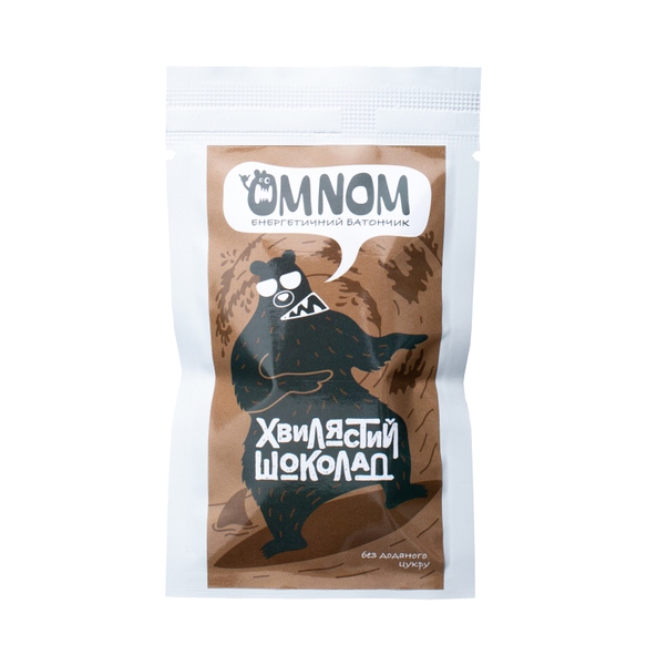 OMNOM energy bar - Curvy chocolate – ЇDLO freere-dried food