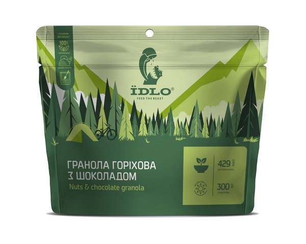 Nuts and chocolate granola – ЇDLO freere-dried food